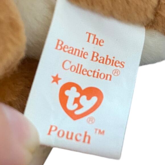 Vintage 1996 Ty Beanie baby Kangaroo with baby named Pouch - Picture 14 of 15